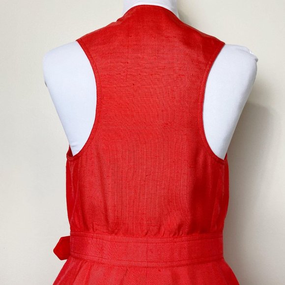 Vintage Isaac Mizrahi 100% Silk Red Wrap D… - Picture 9 of 15